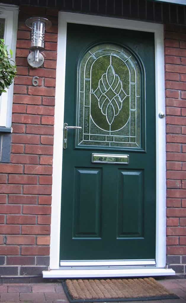 Dark green composite door