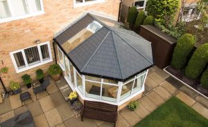 Victorian conservatory with a tiled roof